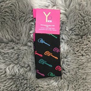 Yo Sox | Women's Knee High Socks | One Pair | Black | Size 6-10